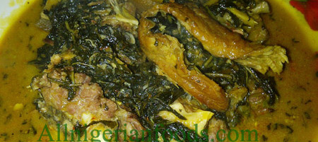 Nigerian Bitterleaf soup