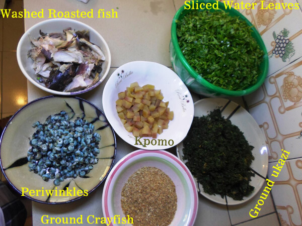 Afang suppe ingredienser