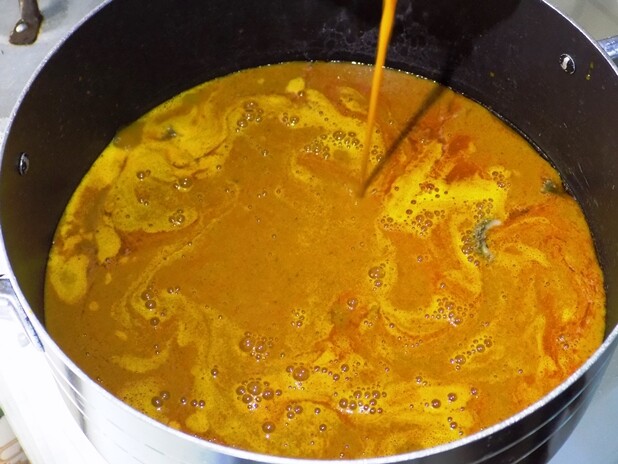 making banga stew