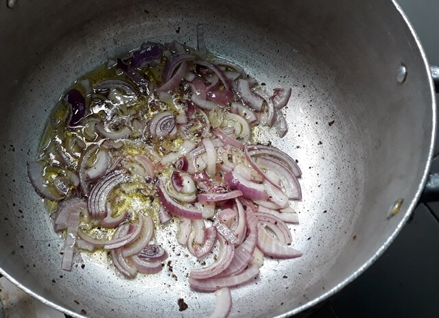 Onions frying
