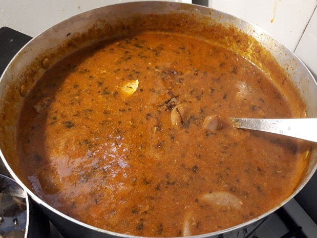 pot of ogbono soup